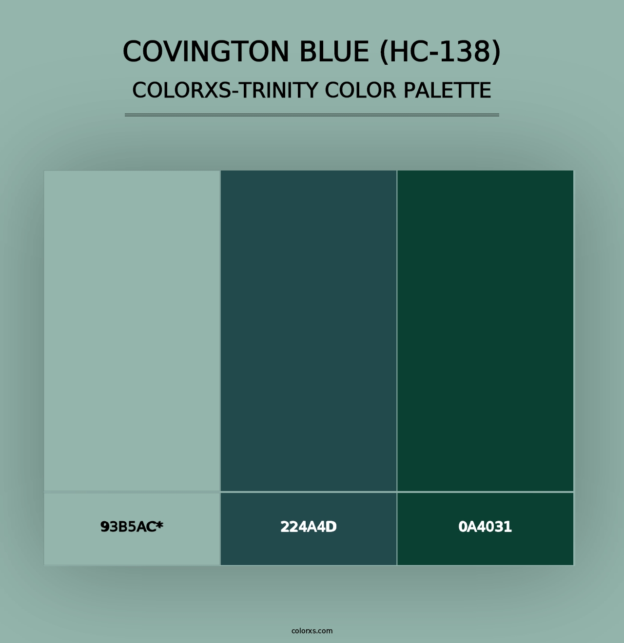 Covington Blue (HC-138) - Colorxs Trinity Palette