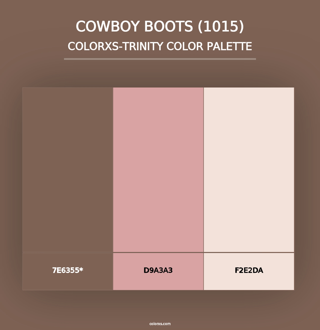 Cowboy Boots (1015) - Colorxs Trinity Palette