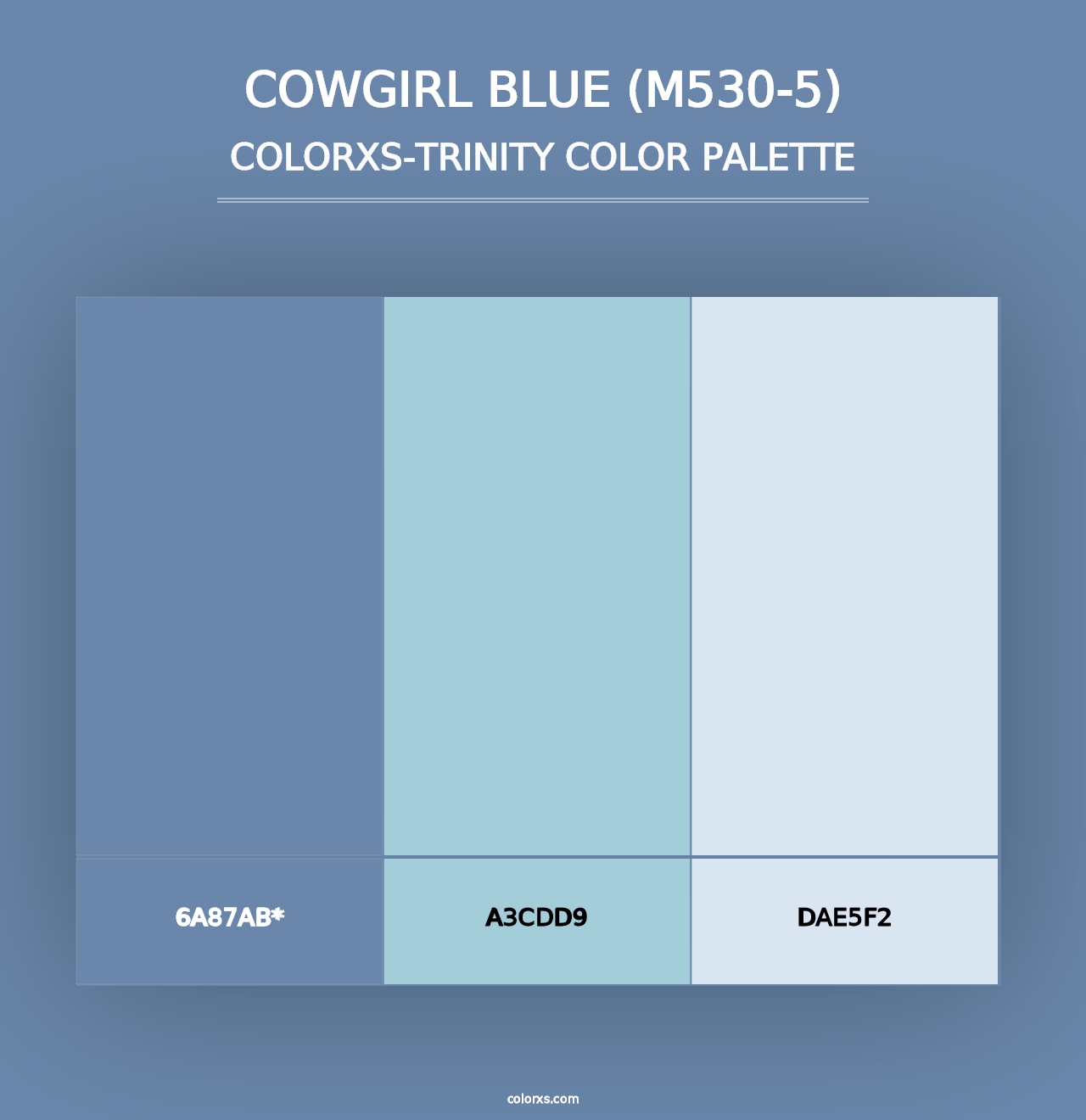 Cowgirl Blue (M530-5) - Colorxs Trinity Palette