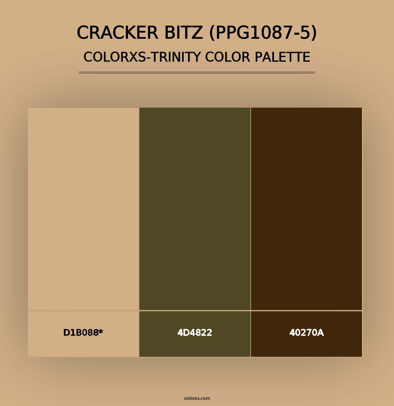 Cracker Bitz (PPG1087-5) - Colorxs Trinity Palette