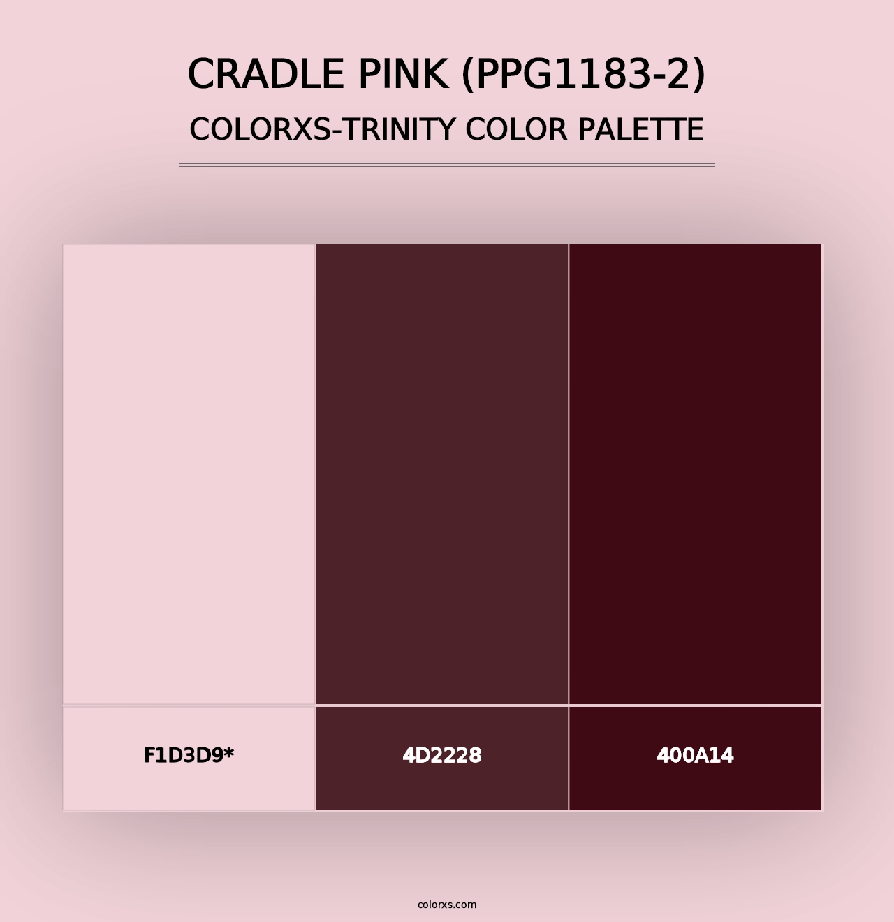 Cradle Pink (PPG1183-2) - Colorxs Trinity Palette