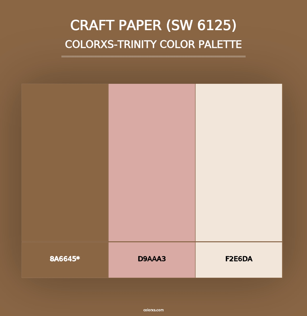 Craft Paper (SW 6125) - Colorxs Trinity Palette