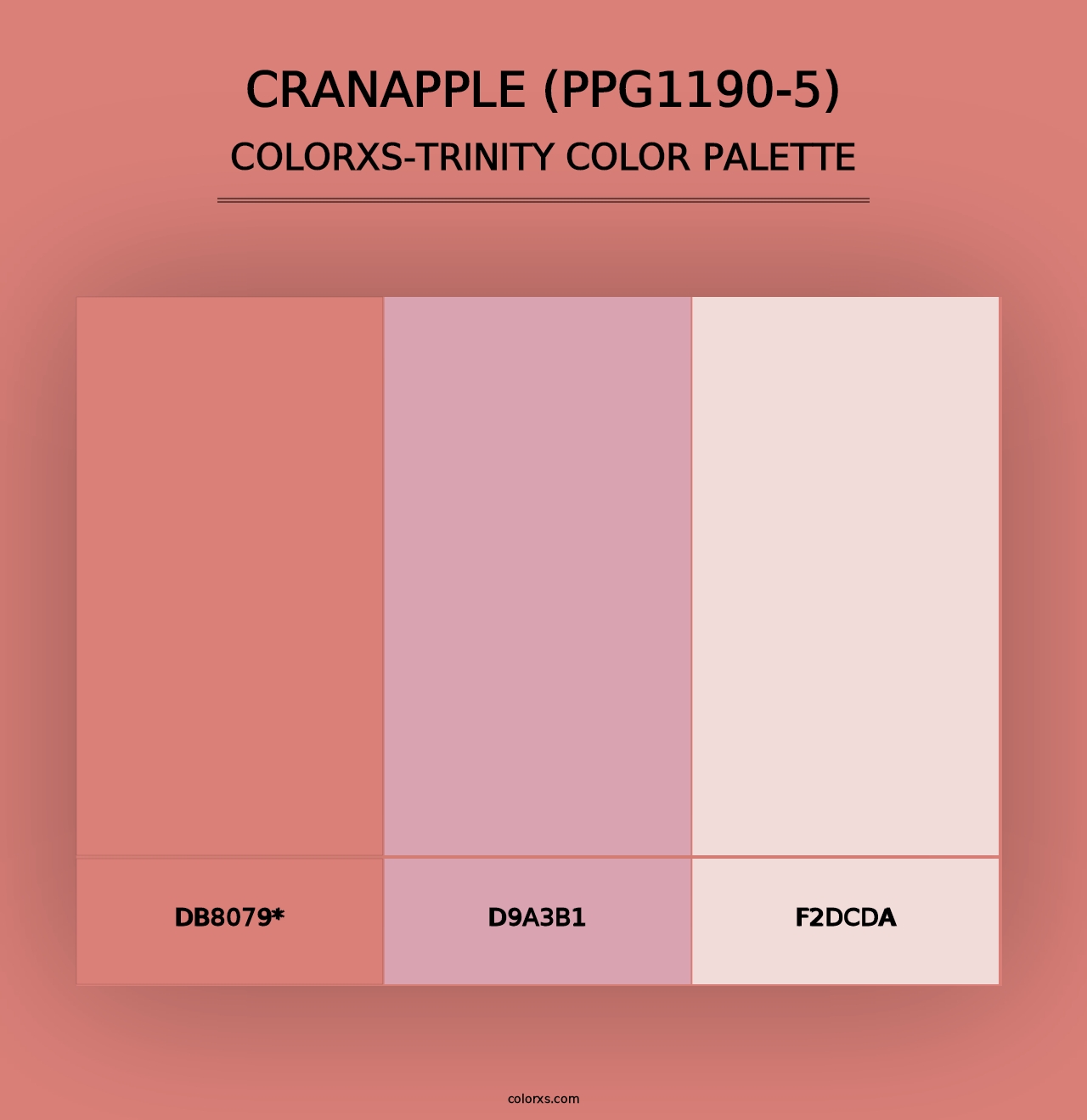 Cranapple (PPG1190-5) - Colorxs Trinity Palette