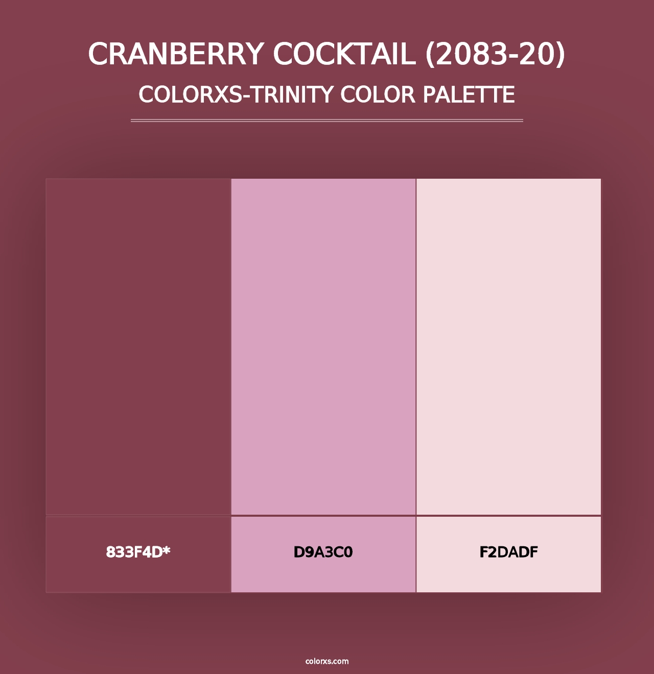 Cranberry Cocktail (2083-20) - Colorxs Trinity Palette