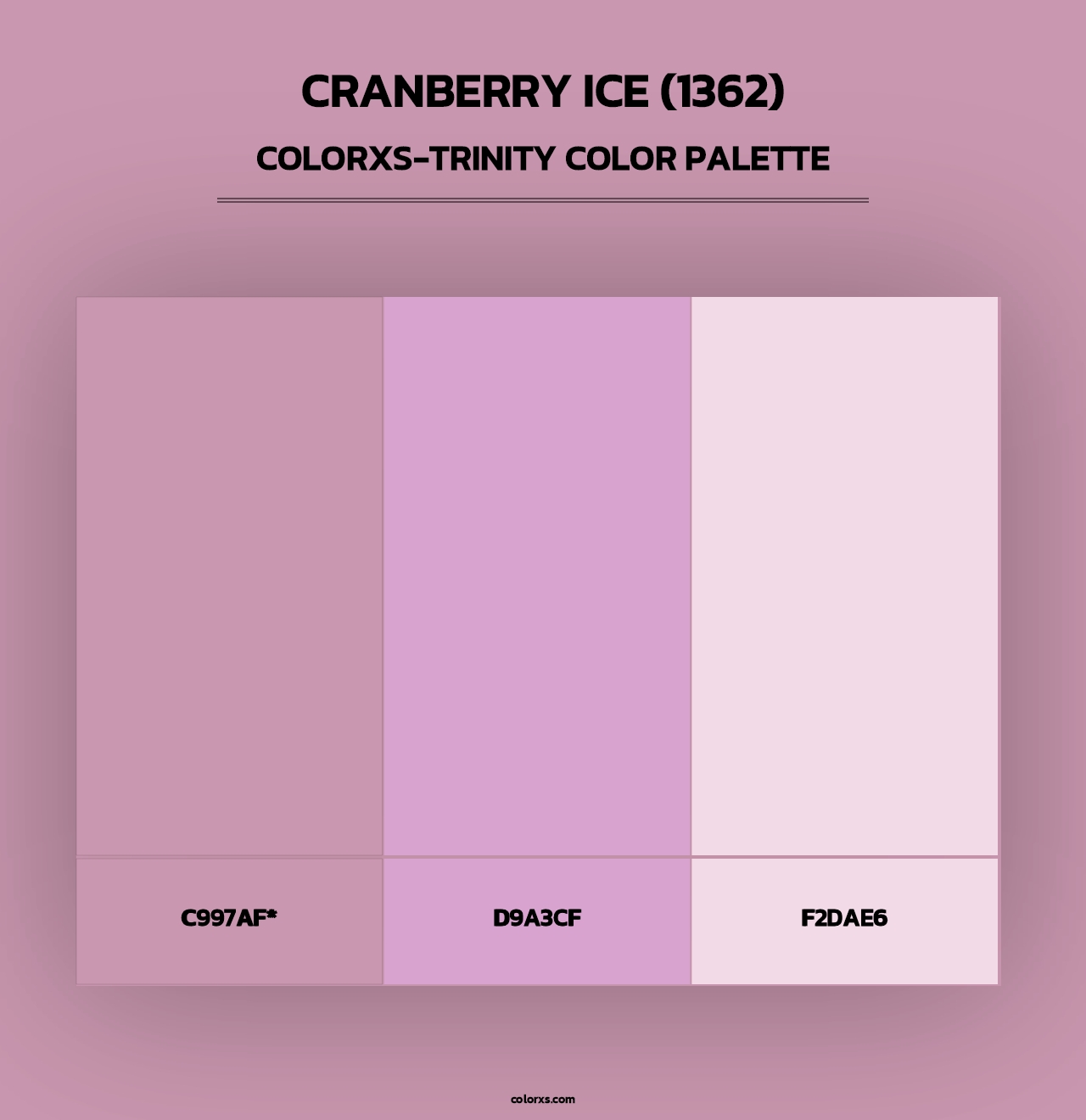 Cranberry Ice (1362) - Colorxs Trinity Palette