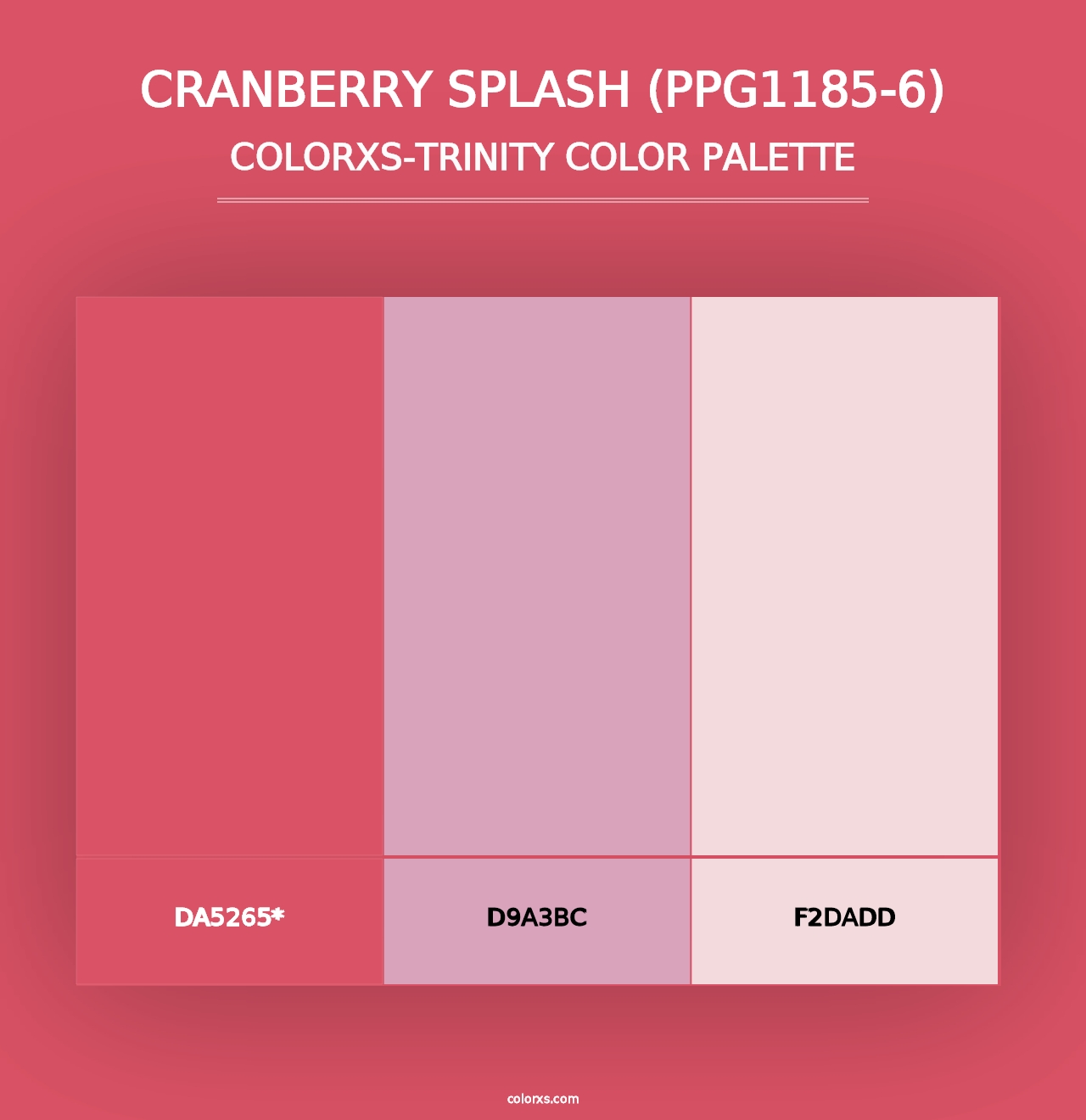 Cranberry Splash (PPG1185-6) - Colorxs Trinity Palette