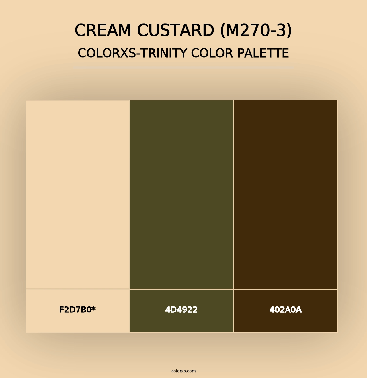 Cream Custard (M270-3) - Colorxs Trinity Palette