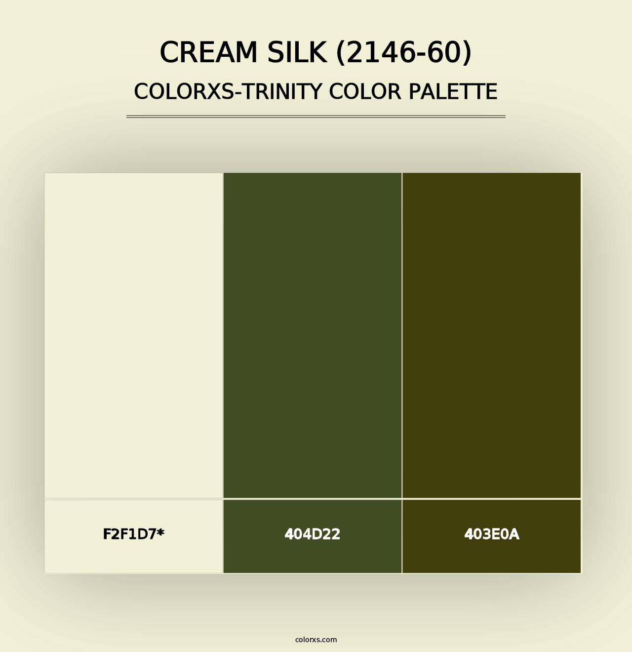 Cream Silk (2146-60) - Colorxs Trinity Palette