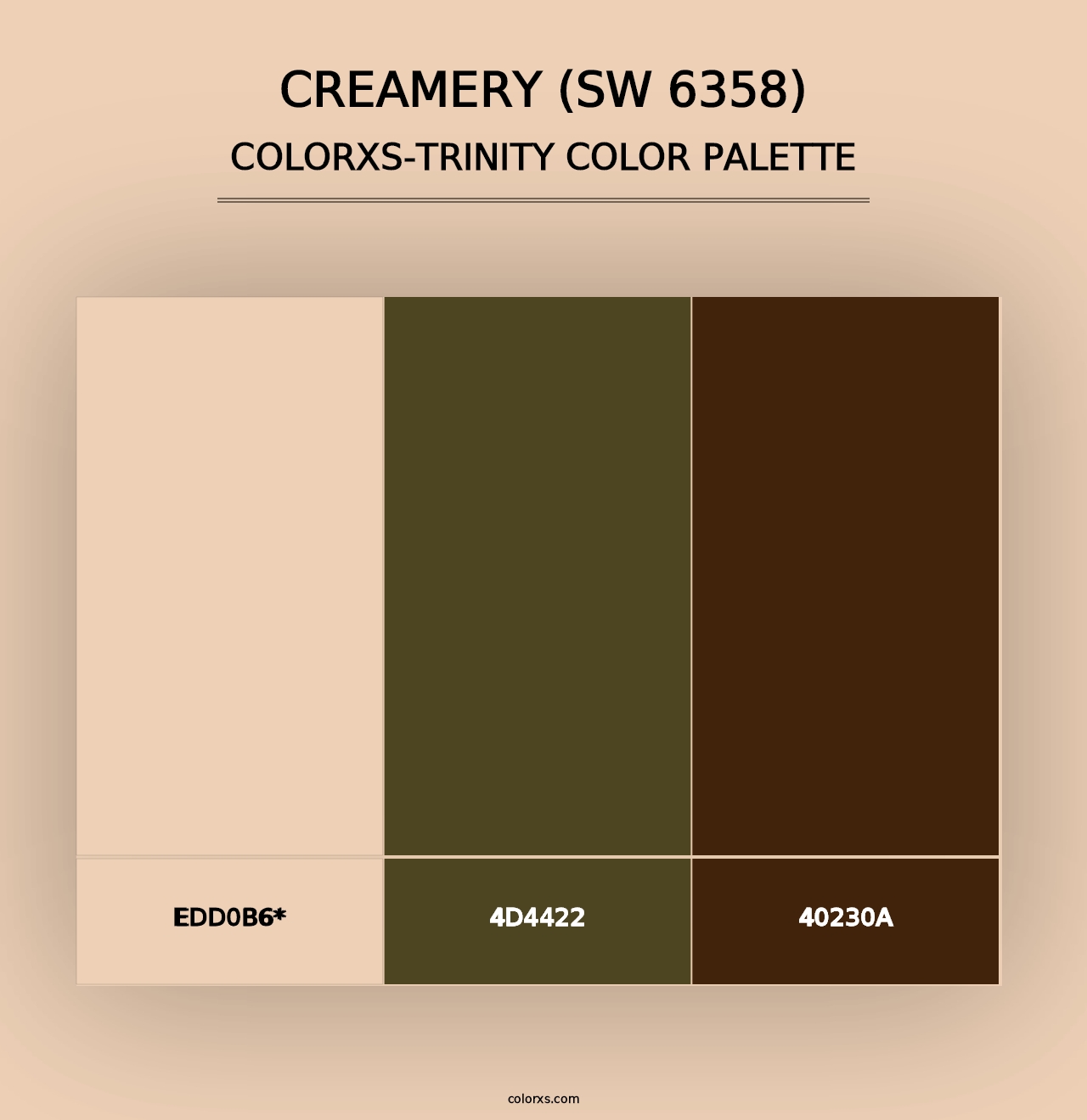 Creamery (SW 6358) - Colorxs Trinity Palette