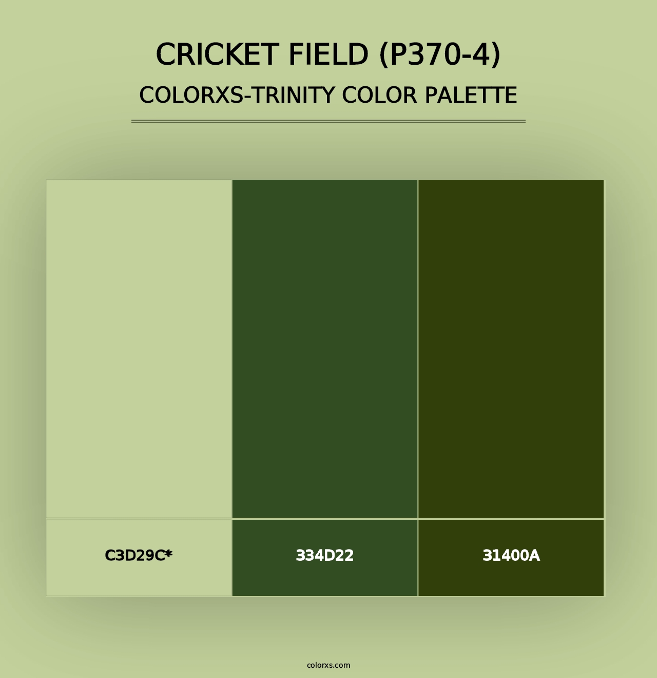 Cricket Field (P370-4) - Colorxs Trinity Palette