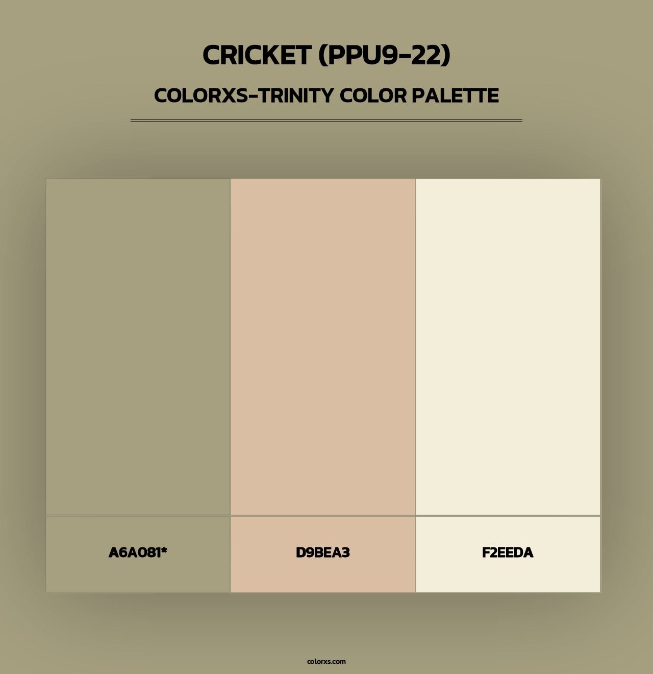 Cricket (PPU9-22) - Colorxs Trinity Palette