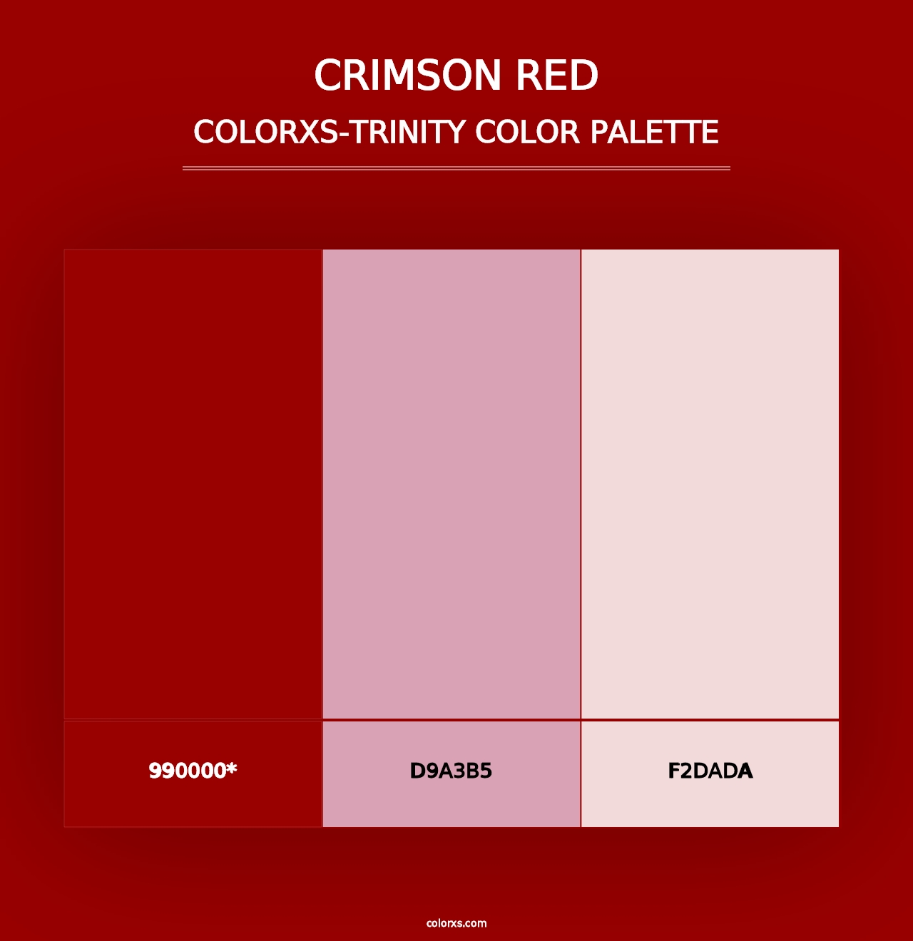 Crimson Red - Colorxs Trinity Palette