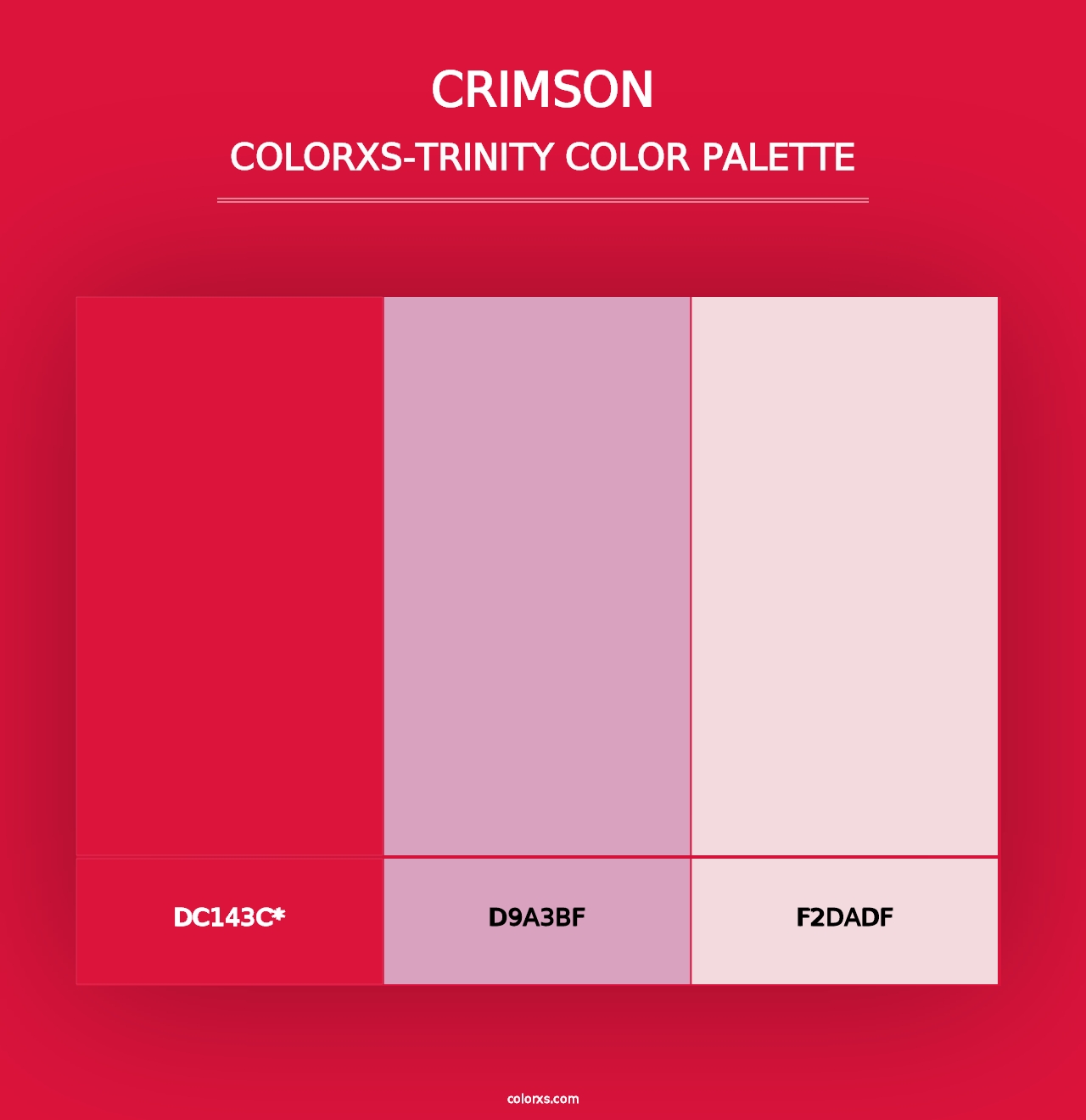 Crimson - Colorxs Trinity Palette