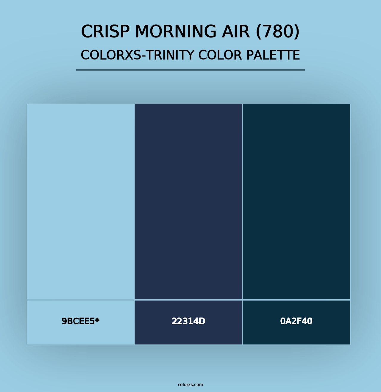 Crisp Morning Air (780) - Colorxs Trinity Palette