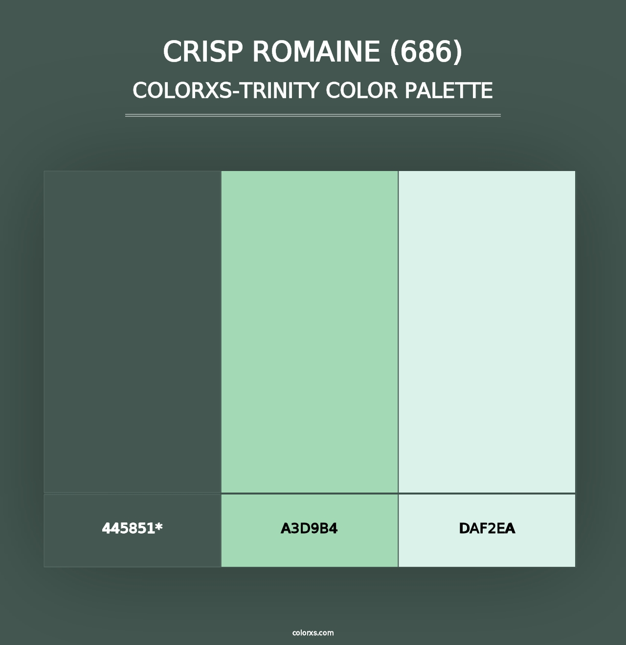 Crisp Romaine (686) - Colorxs Trinity Palette