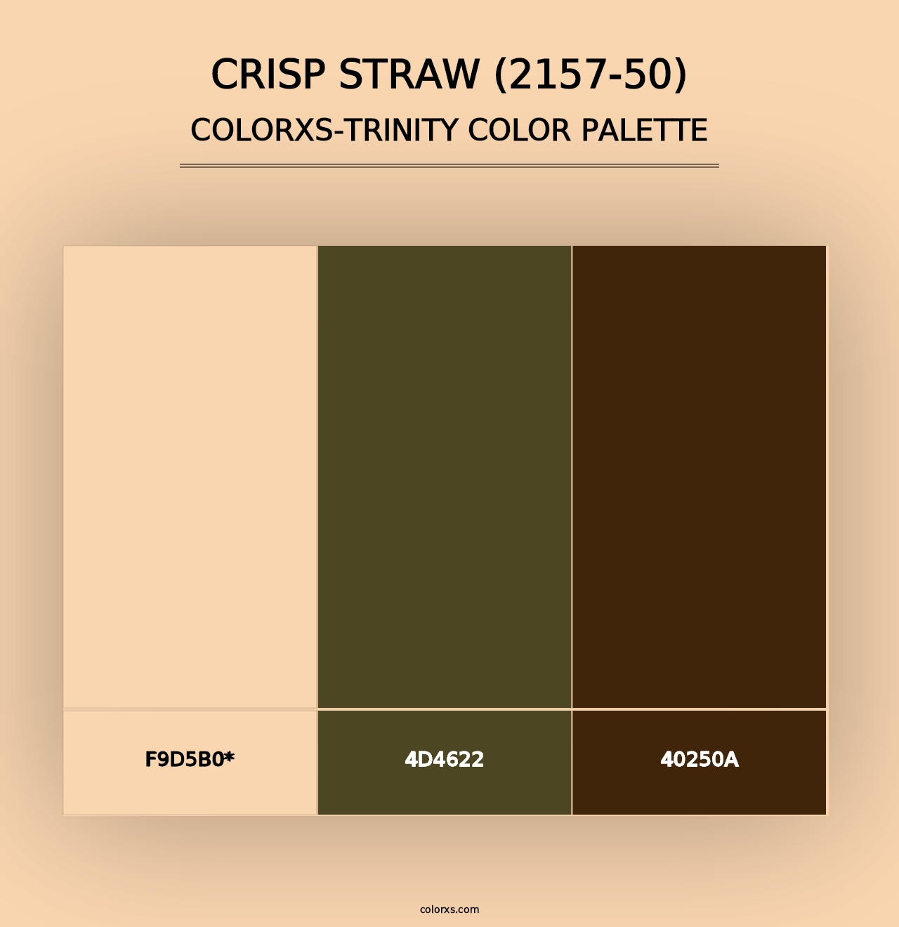 Crisp Straw (2157-50) - Colorxs Trinity Palette