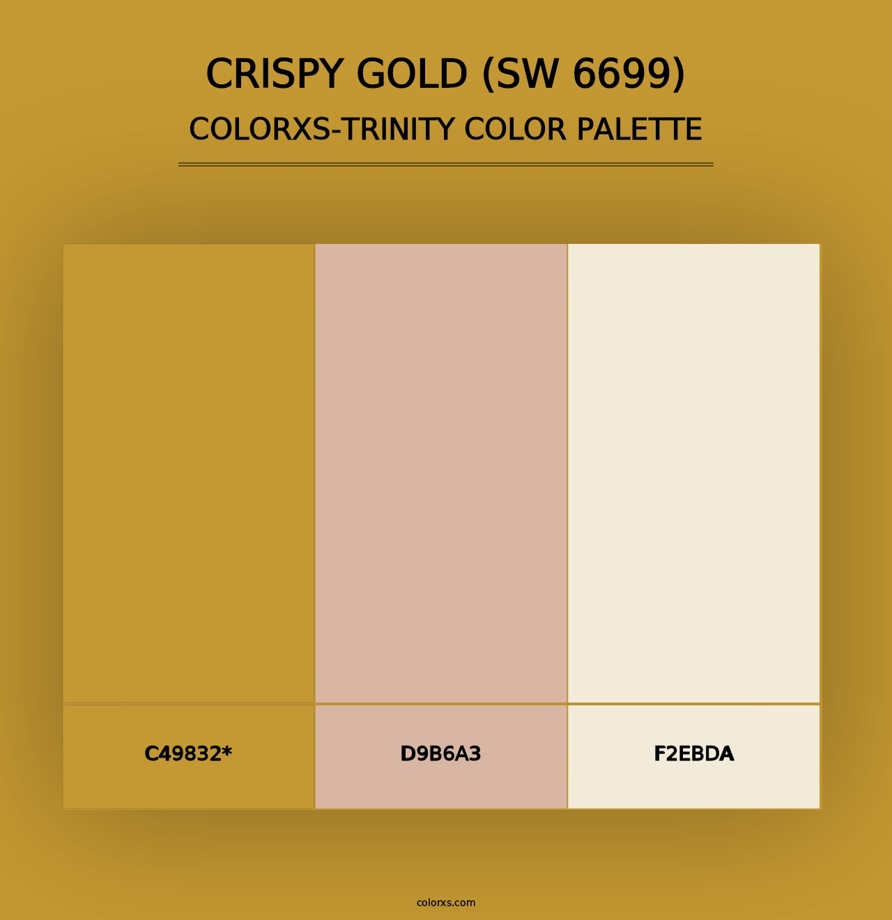 Crispy Gold (SW 6699) - Colorxs Trinity Palette