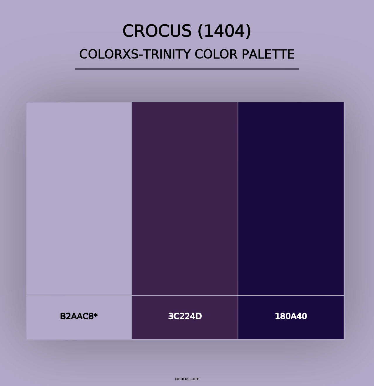 Crocus (1404) - Colorxs Trinity Palette