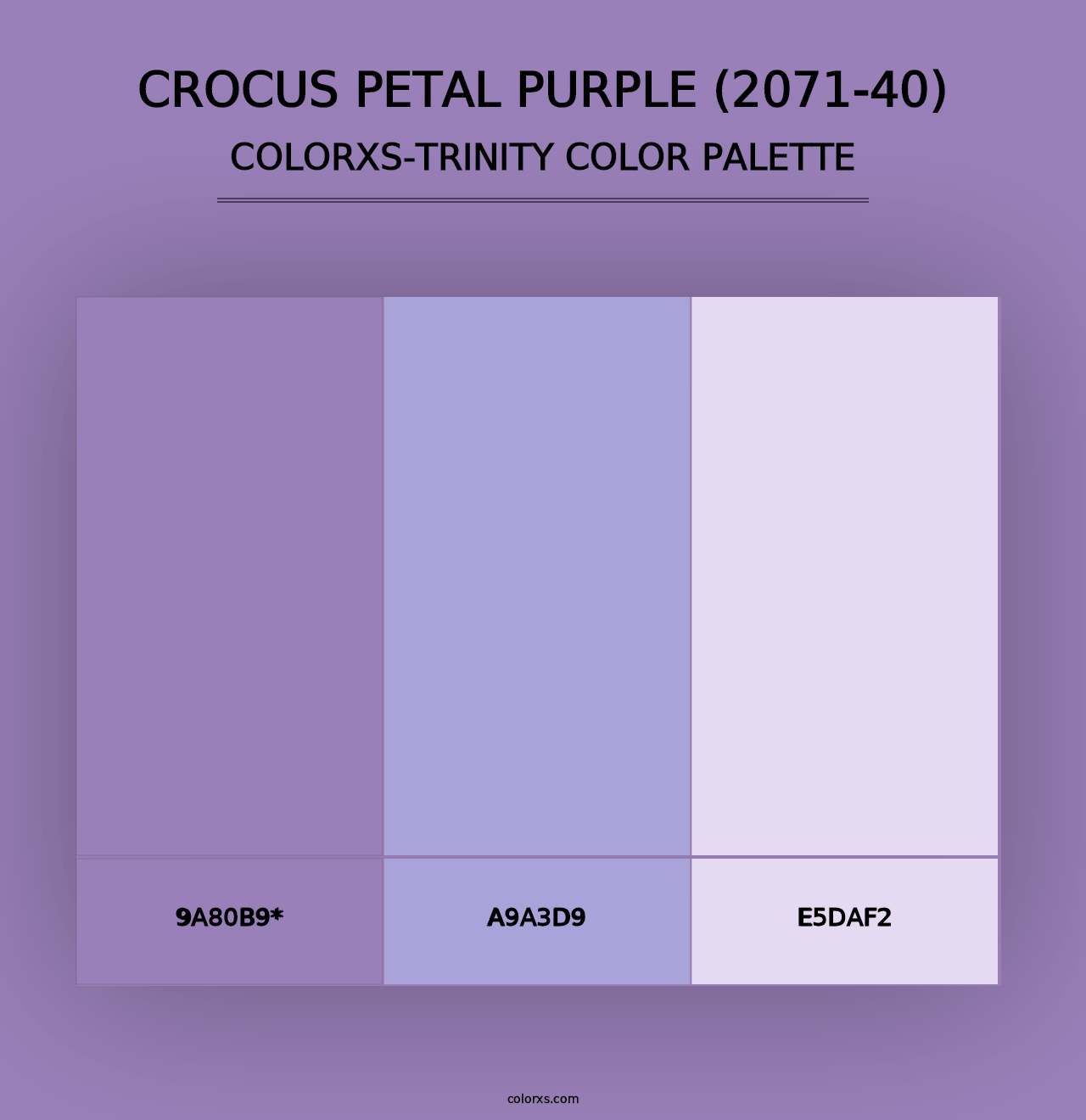 Crocus Petal Purple (2071-40) - Colorxs Trinity Palette