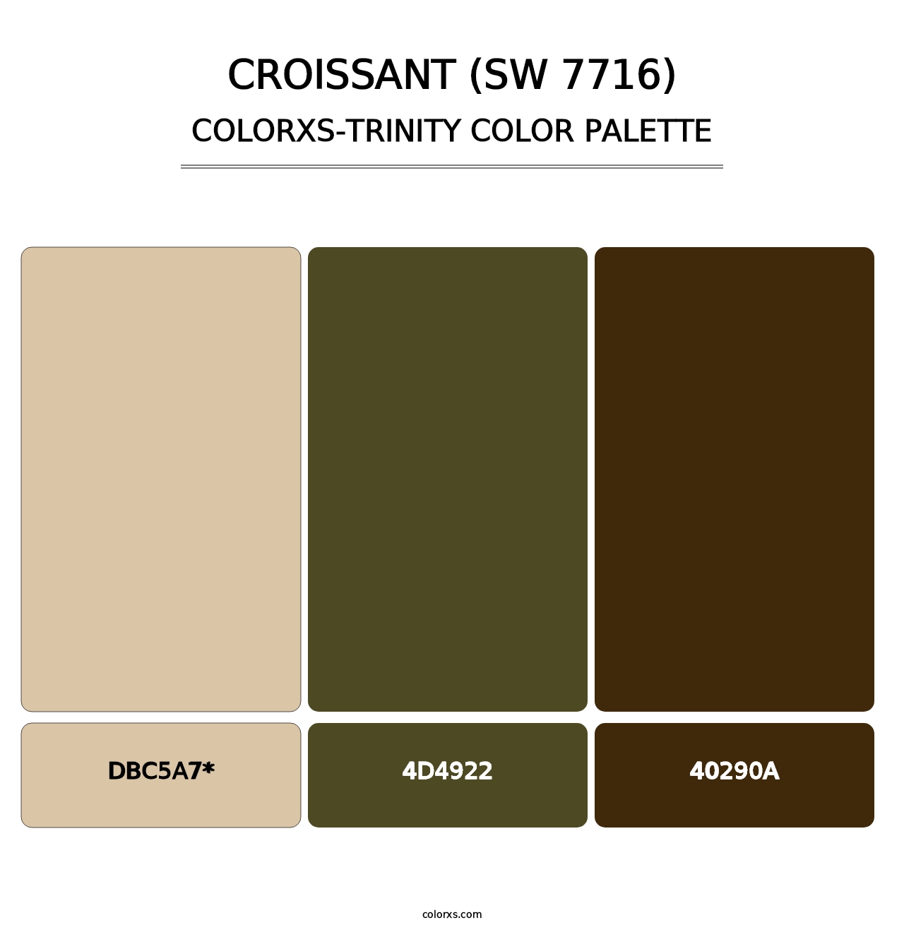 Croissant (SW 7716) - Colorxs Trinity Palette