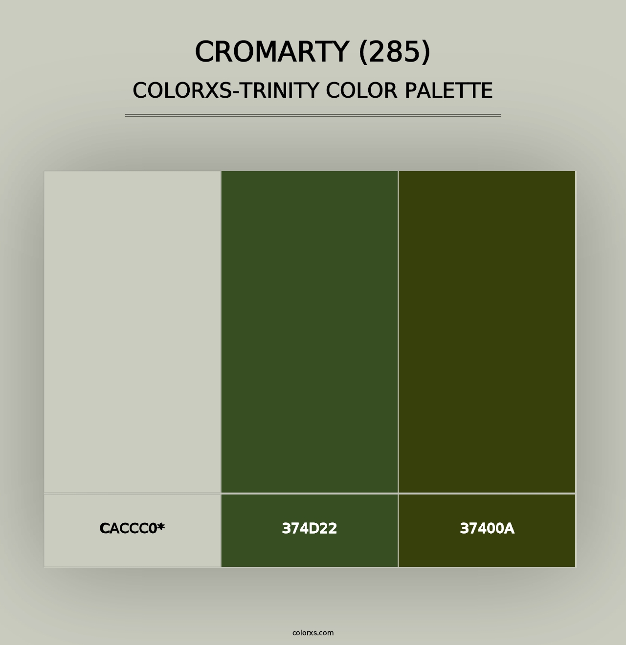 Cromarty (285) - Colorxs Trinity Palette