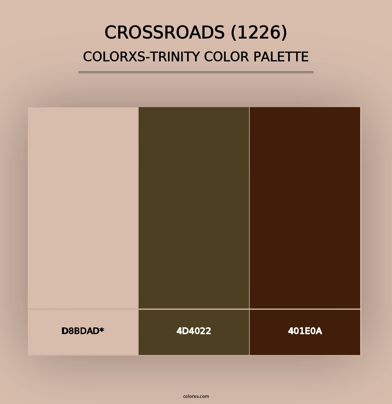 Crossroads (1226) - Colorxs Trinity Palette