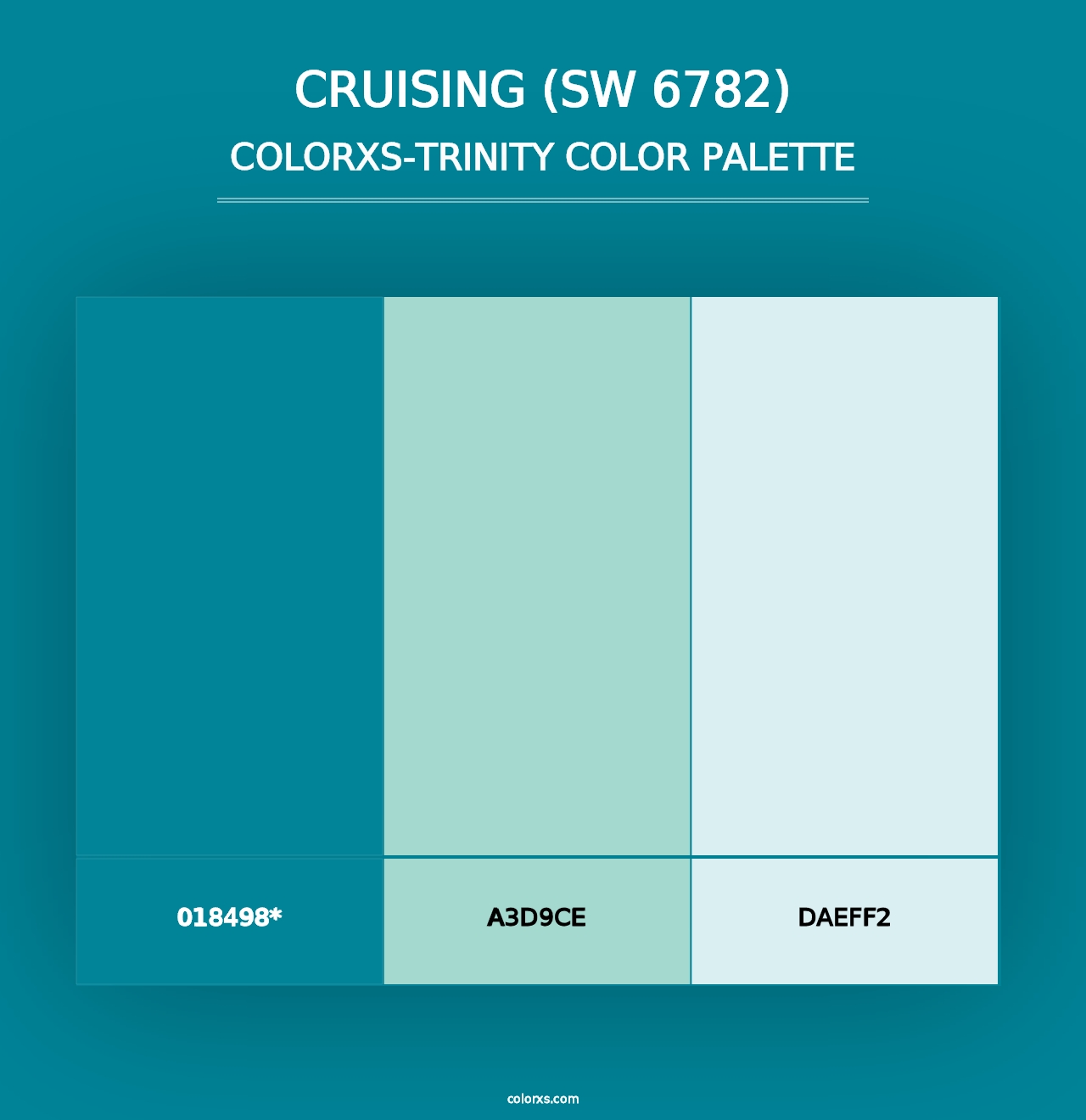 Cruising (SW 6782) - Colorxs Trinity Palette