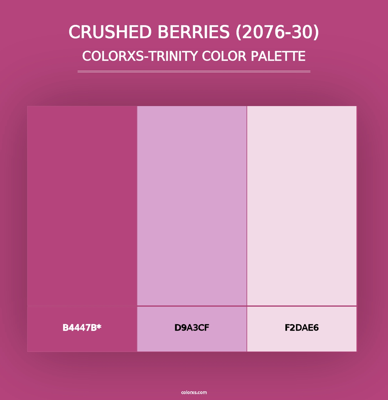 Crushed Berries (2076-30) - Colorxs Trinity Palette