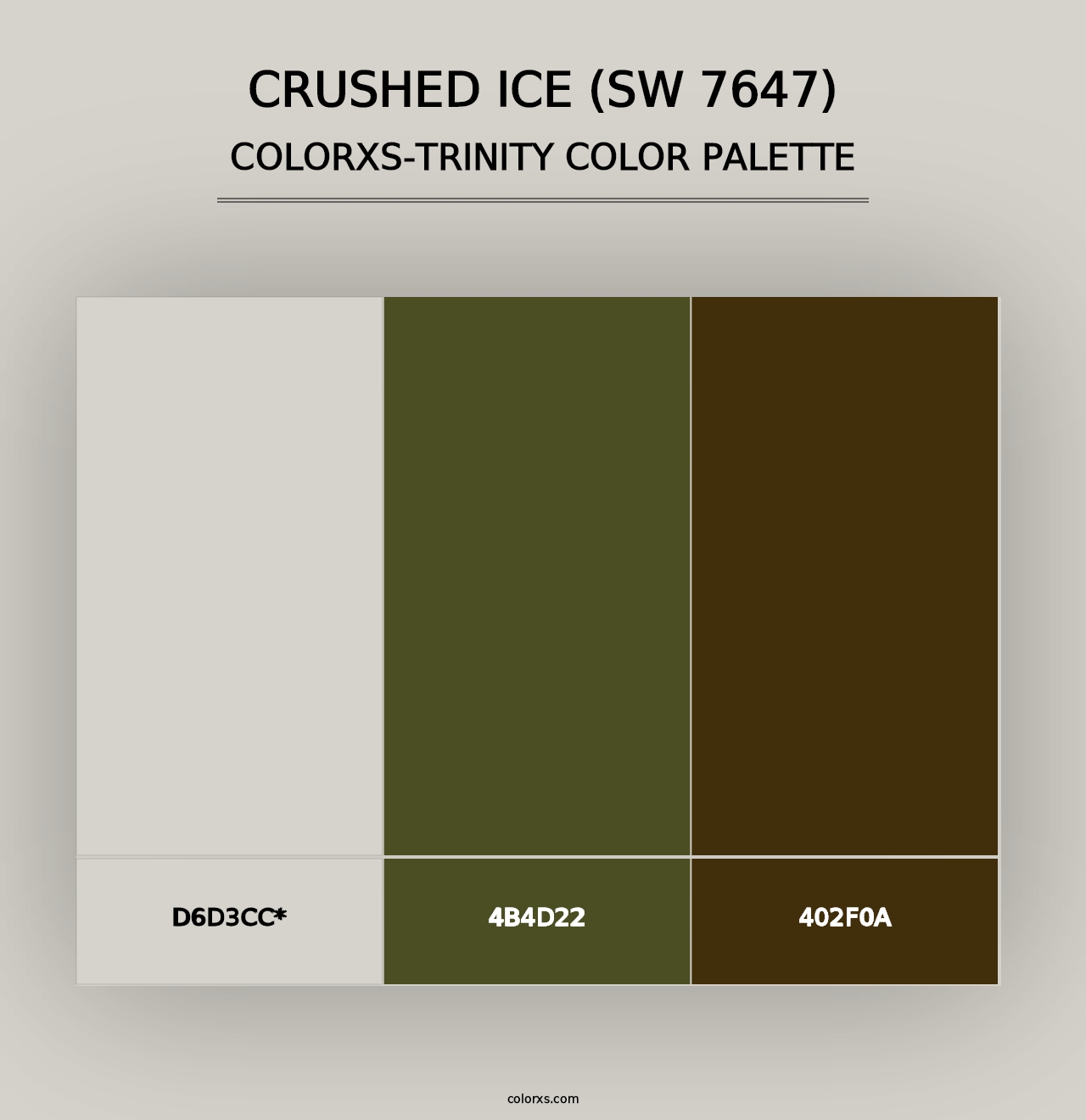 Crushed Ice (SW 7647) - Colorxs Trinity Palette