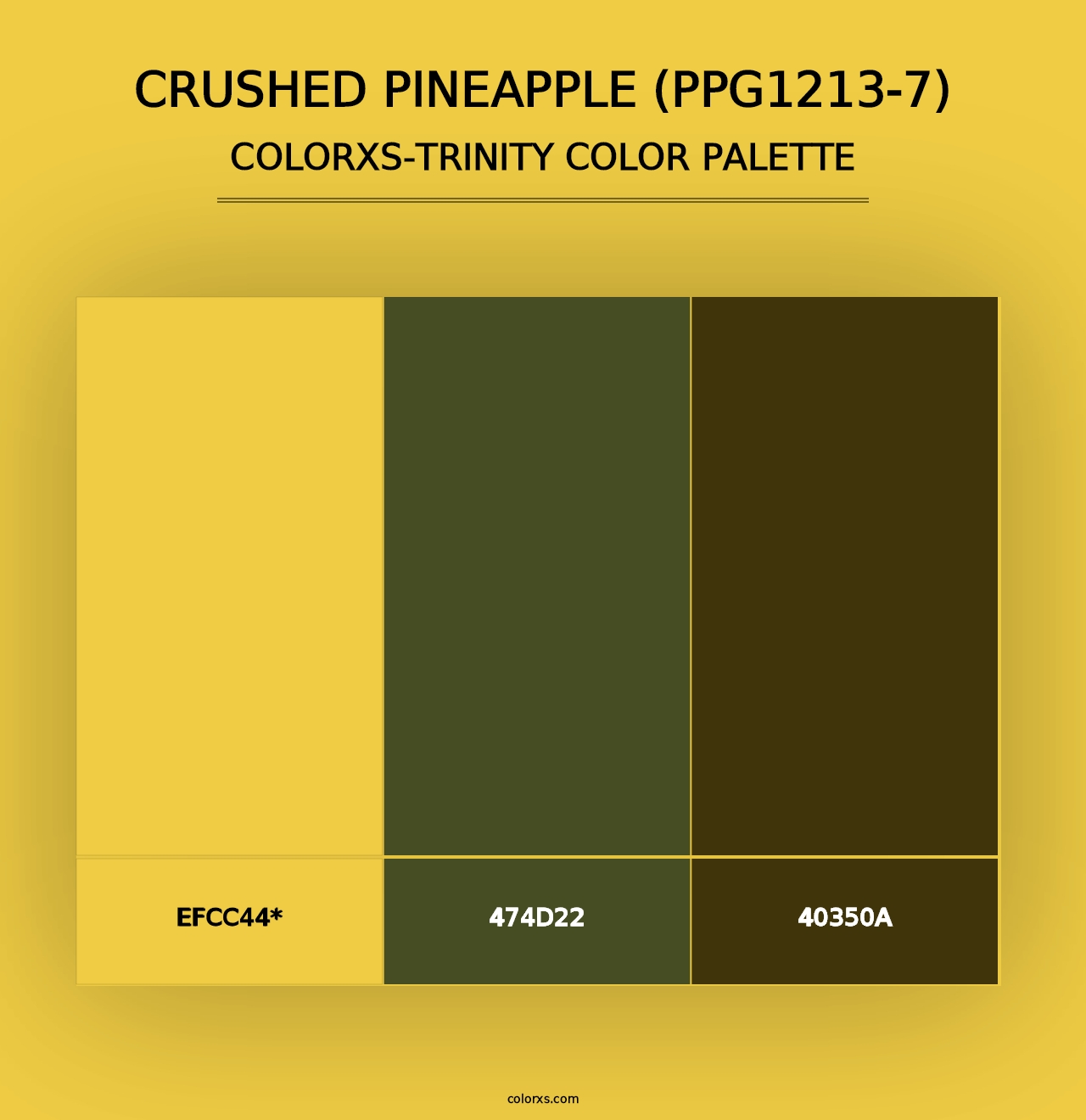 Crushed Pineapple (PPG1213-7) - Colorxs Trinity Palette