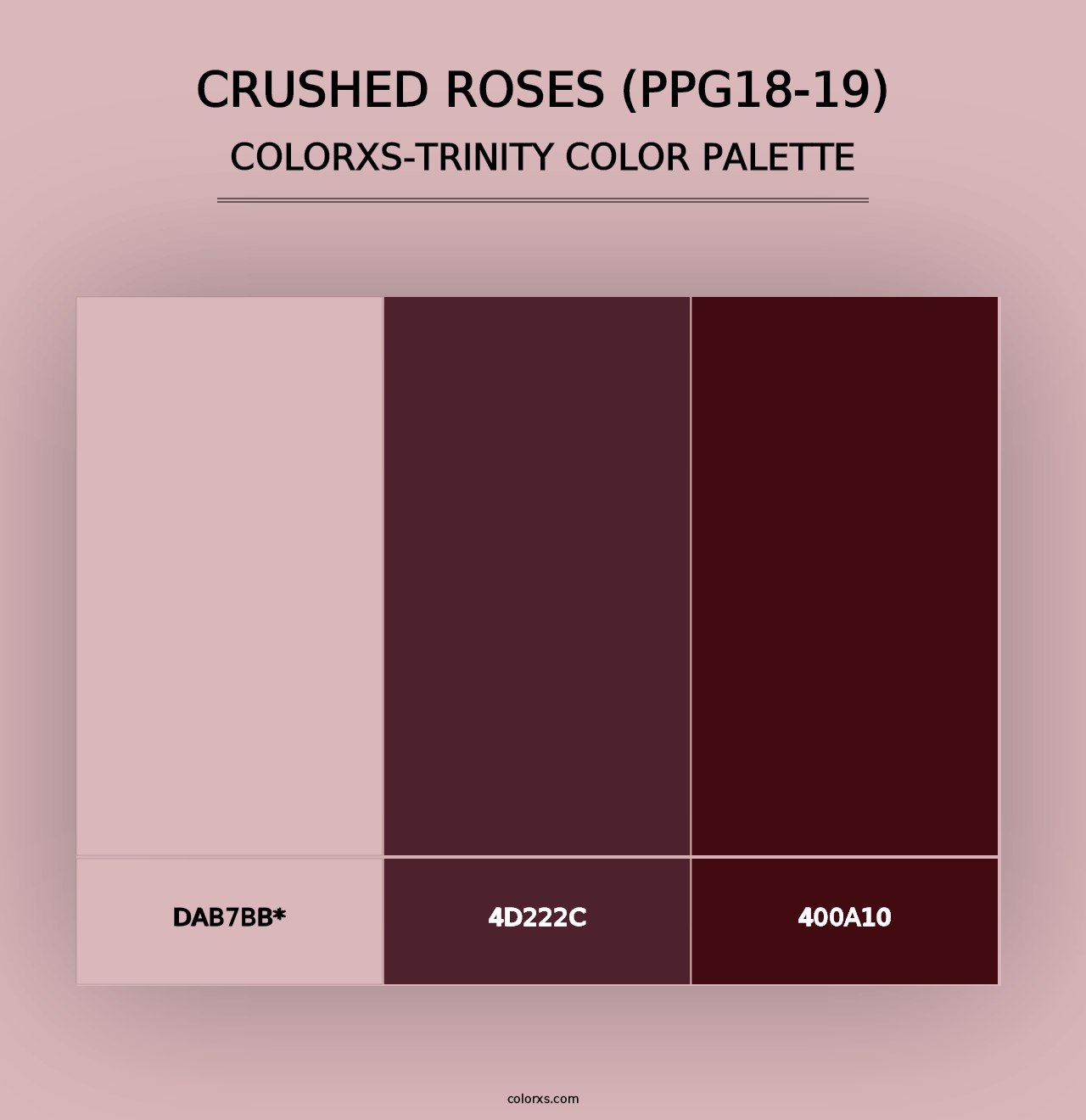 Crushed Roses (PPG18-19) - Colorxs Trinity Palette