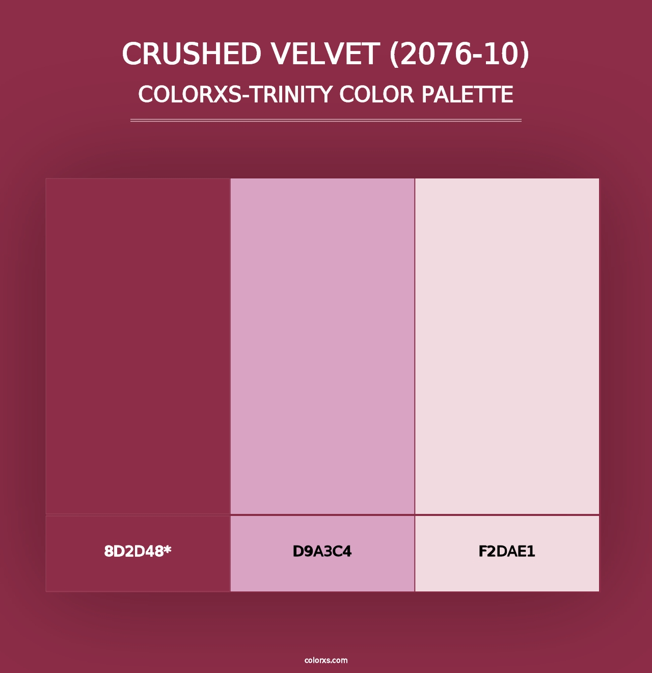 Crushed Velvet (2076-10) - Colorxs Trinity Palette