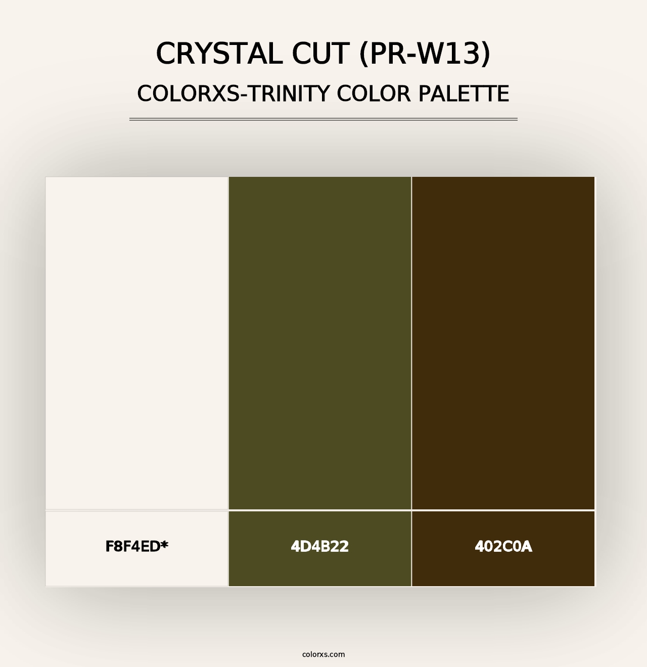 Crystal Cut (PR-W13) - Colorxs Trinity Palette