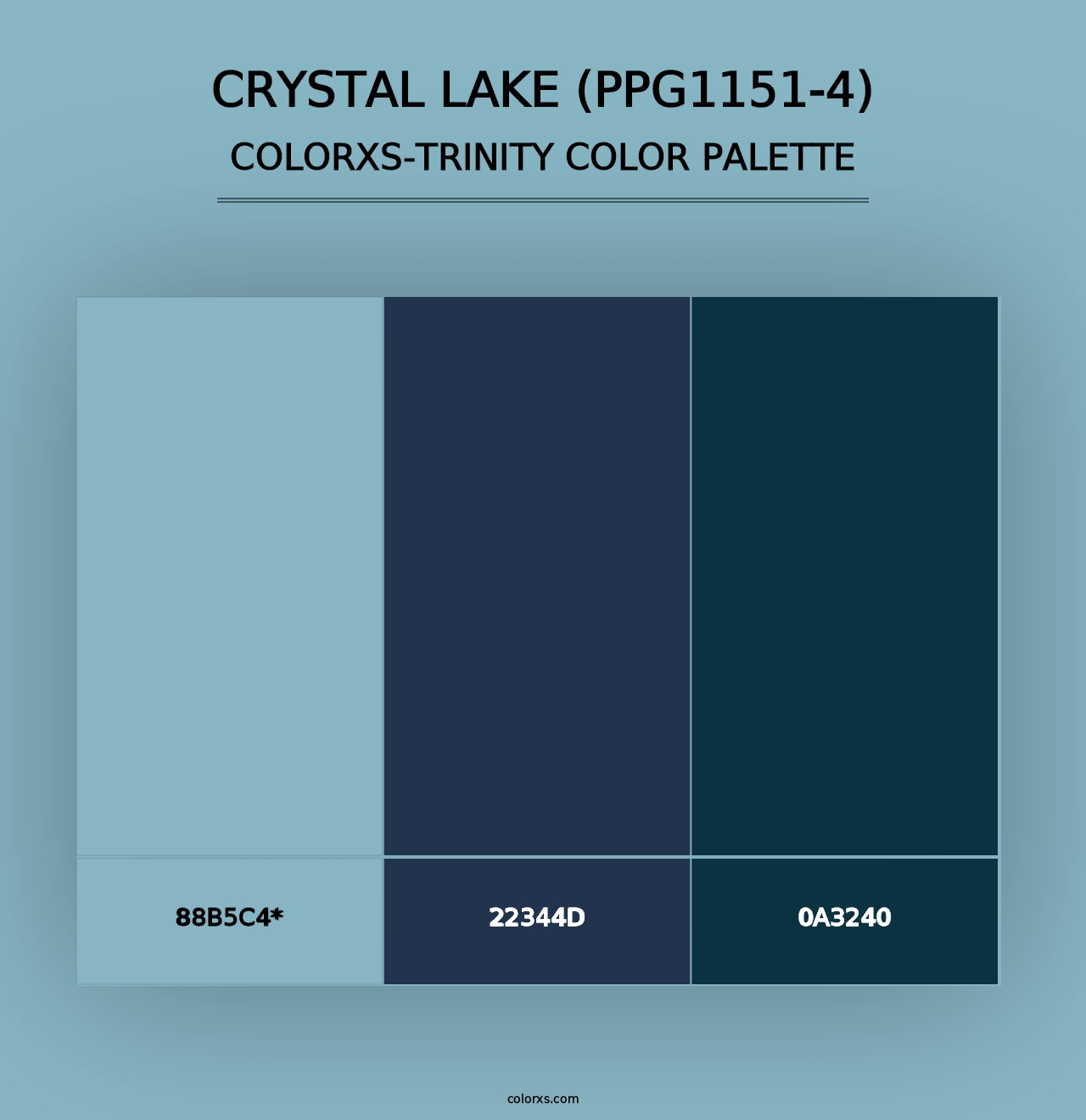 Crystal Lake (PPG1151-4) - Colorxs Trinity Palette