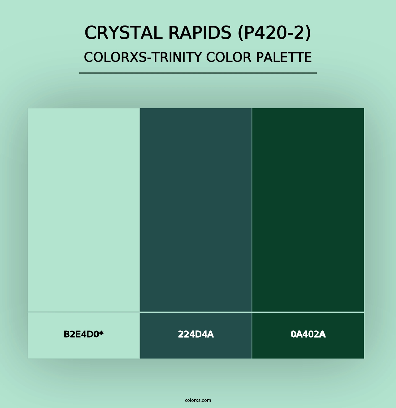 Crystal Rapids (P420-2) - Colorxs Trinity Palette