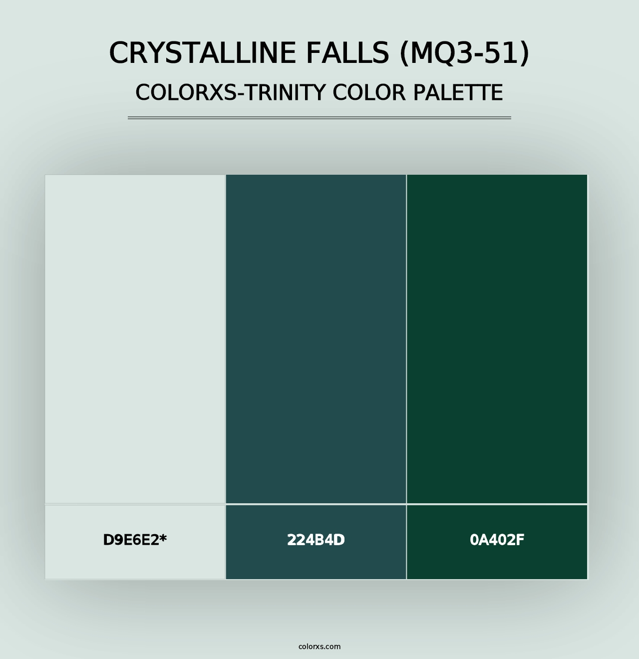 Crystalline Falls (MQ3-51) - Colorxs Trinity Palette