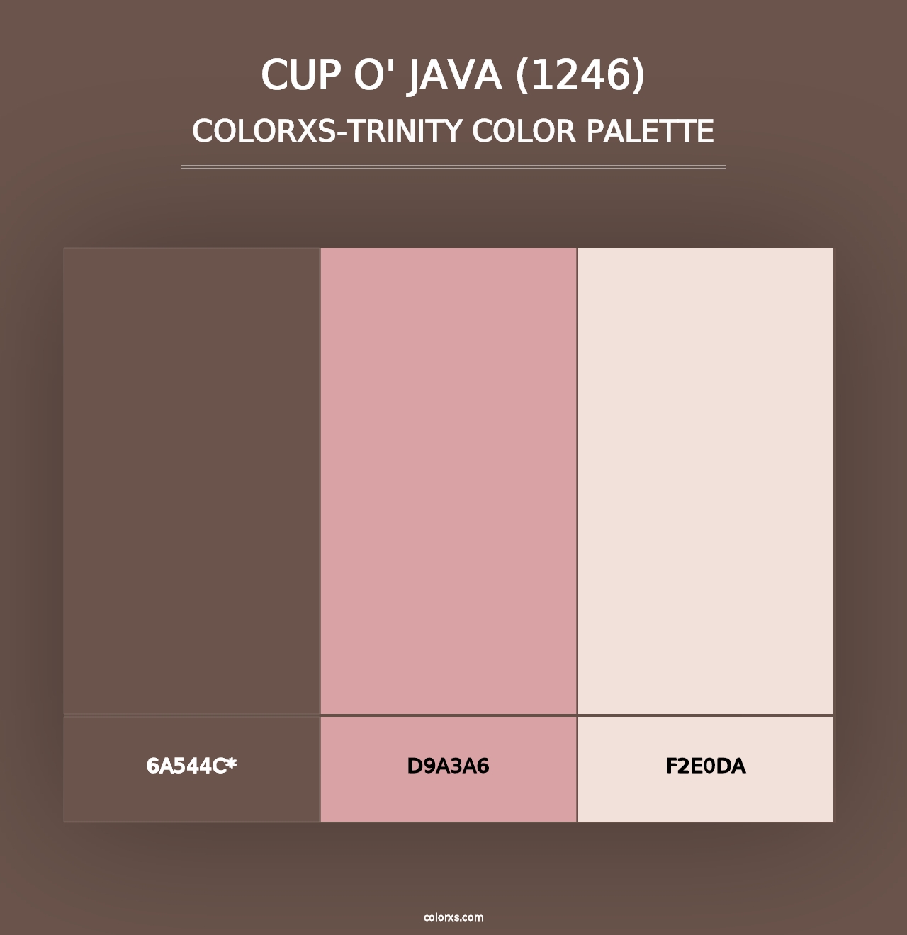 Cup o' Java (1246) - Colorxs Trinity Palette