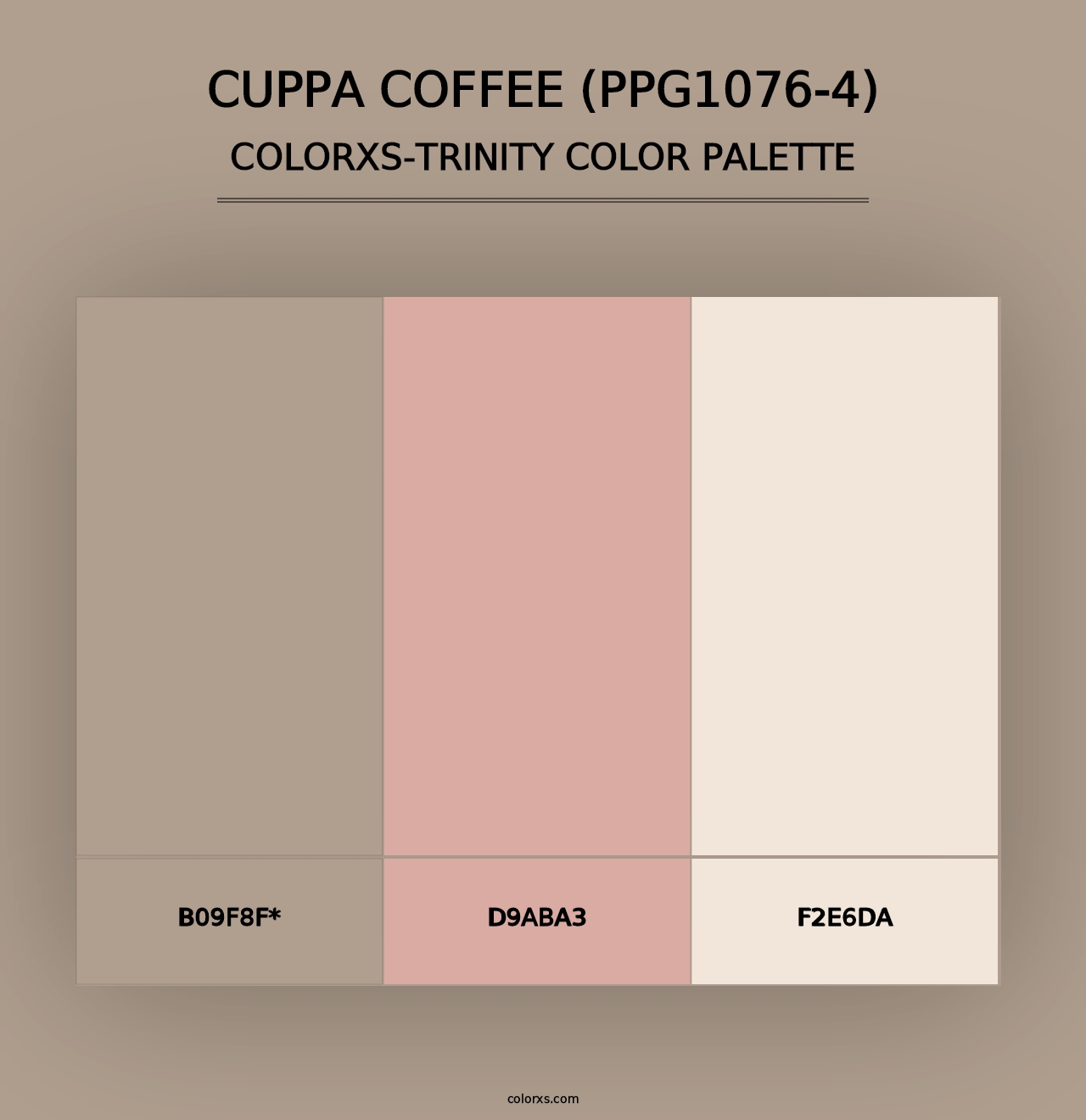 Cuppa Coffee (PPG1076-4) - Colorxs Trinity Palette