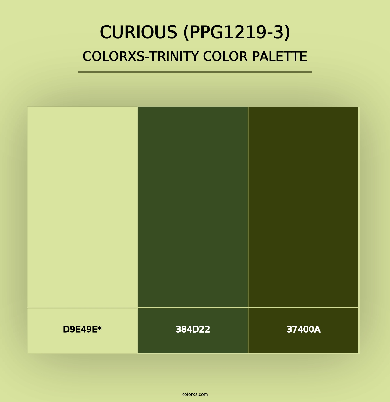 Curious (PPG1219-3) - Colorxs Trinity Palette