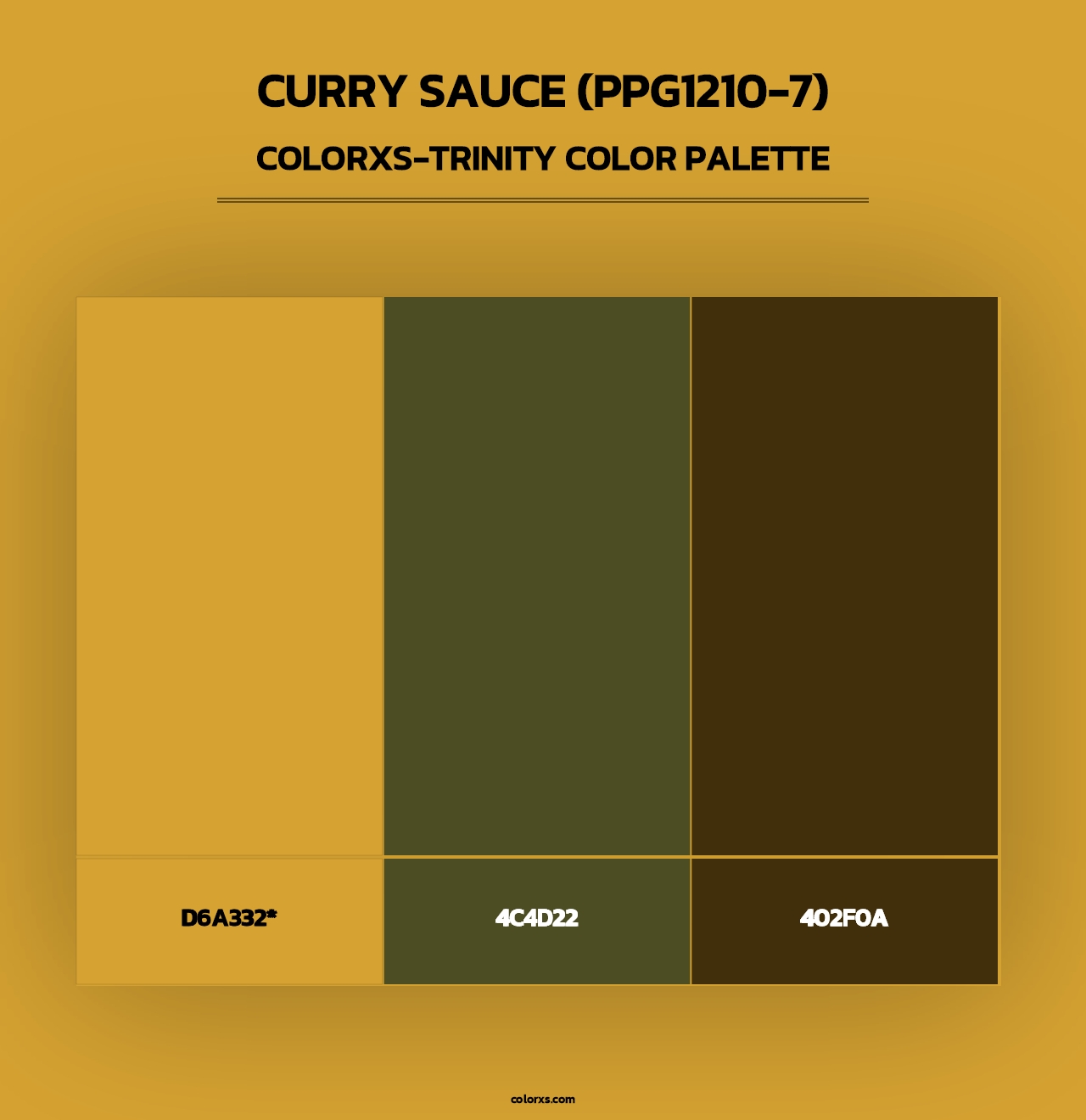 Curry Sauce (PPG1210-7) - Colorxs Trinity Palette