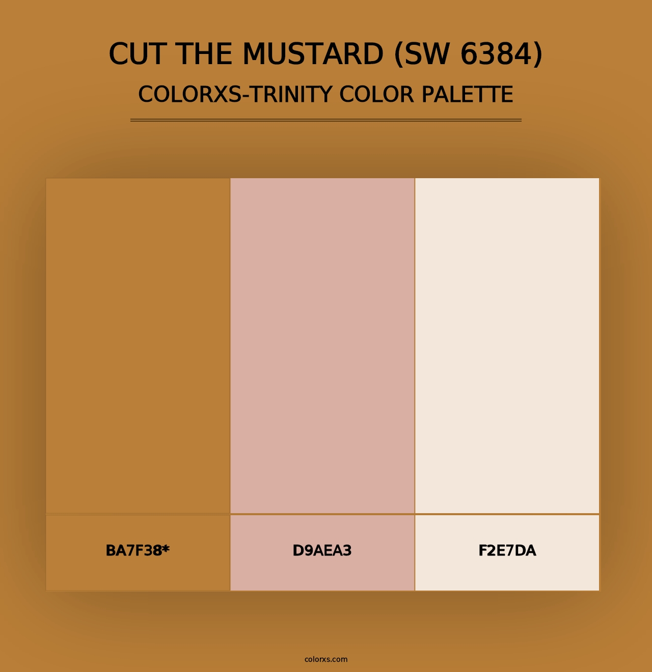 Cut the Mustard (SW 6384) - Colorxs Trinity Palette