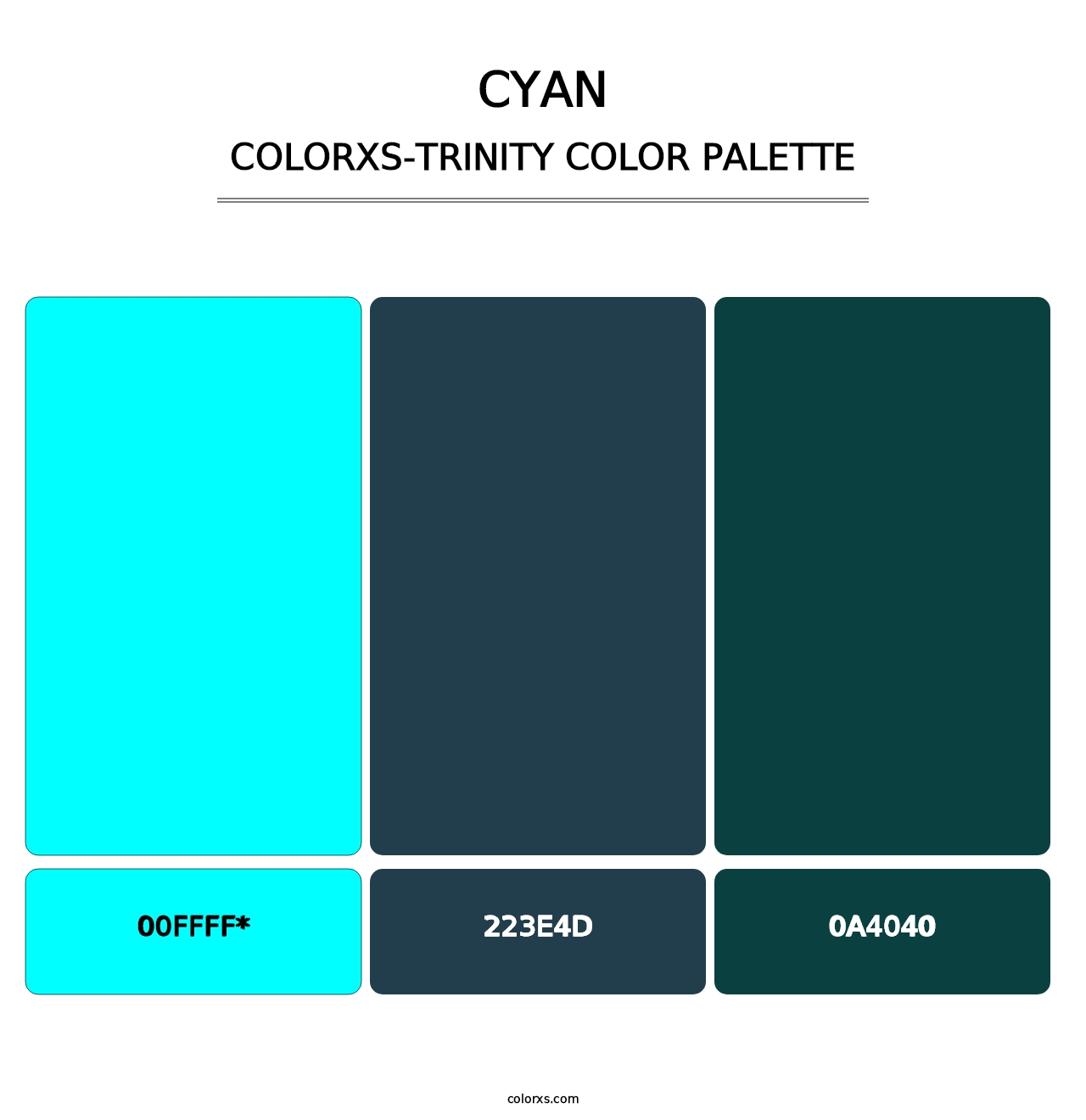 Cyan - Colorxs Trinity Palette