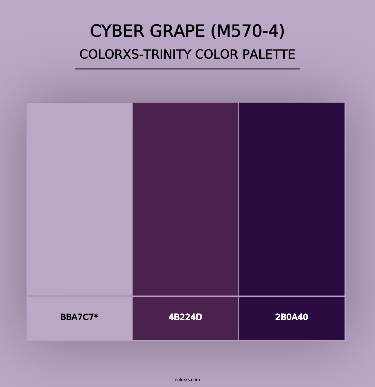 Cyber Grape (M570-4) - Colorxs Trinity Palette