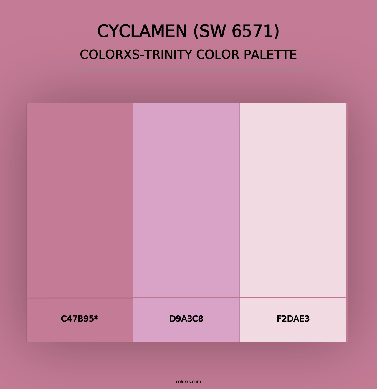 Cyclamen (SW 6571) - Colorxs Trinity Palette