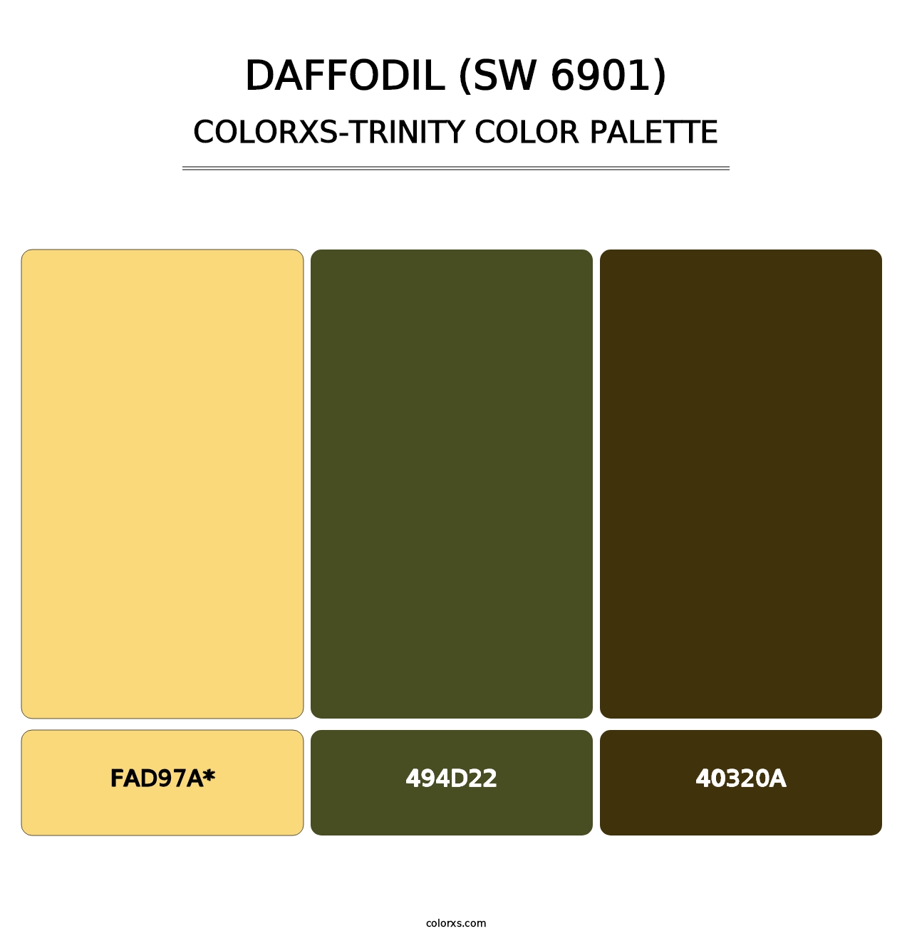 Daffodil (SW 6901) - Colorxs Trinity Palette