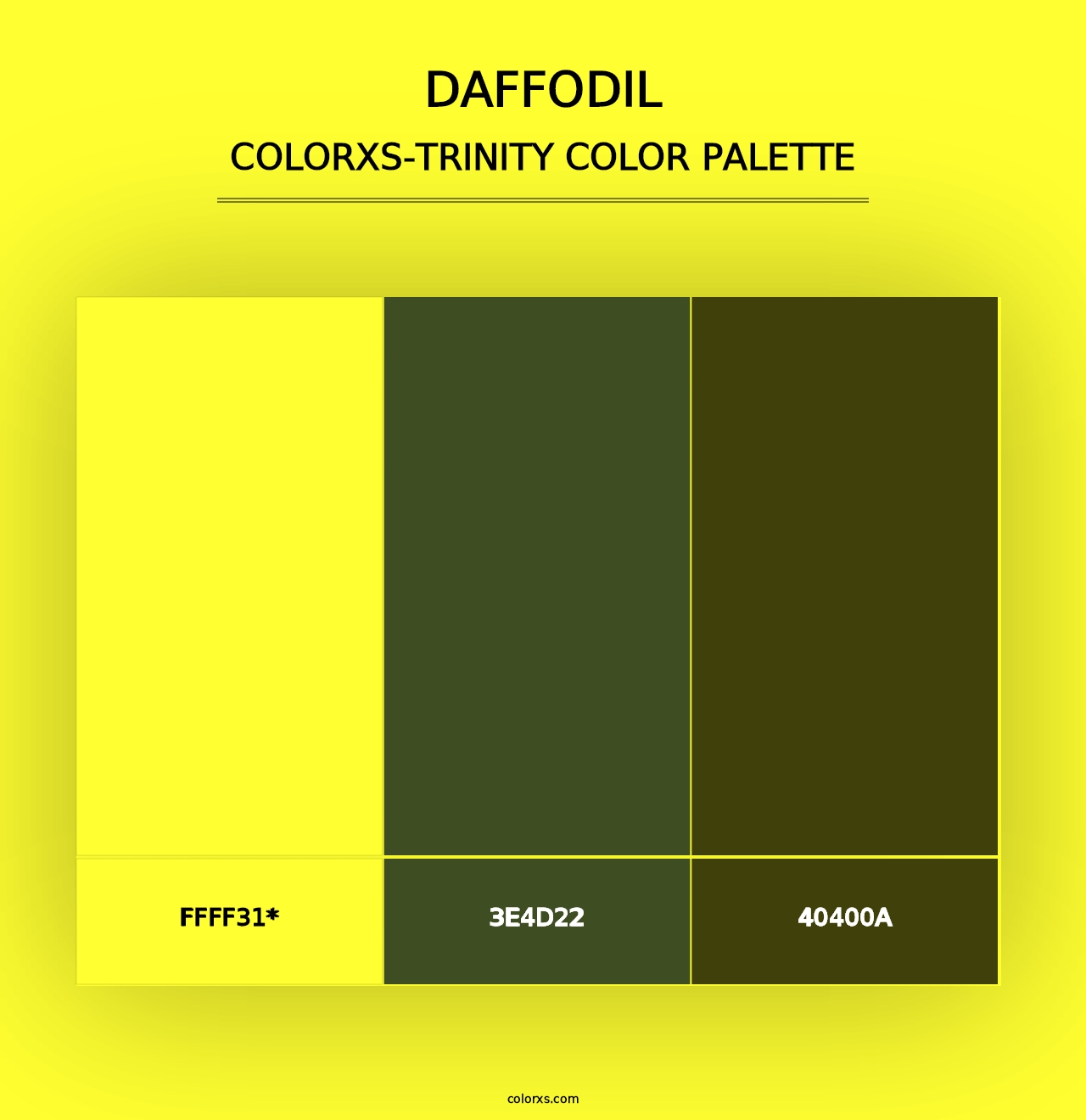 Daffodil - Colorxs Trinity Palette