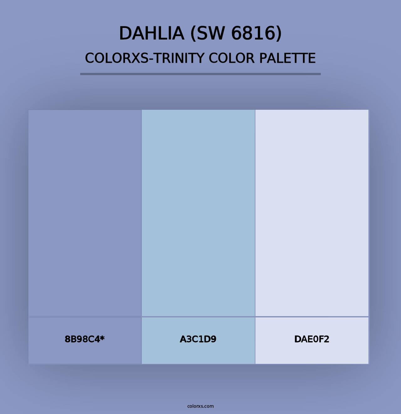 Dahlia (SW 6816) - Colorxs Trinity Palette