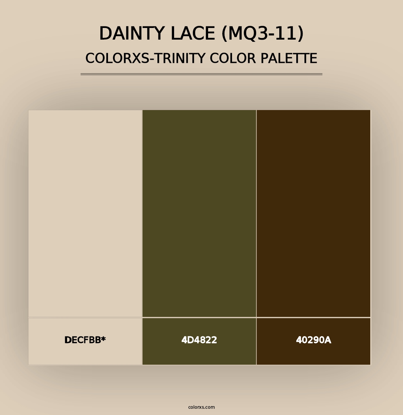 Dainty Lace (MQ3-11) - Colorxs Trinity Palette