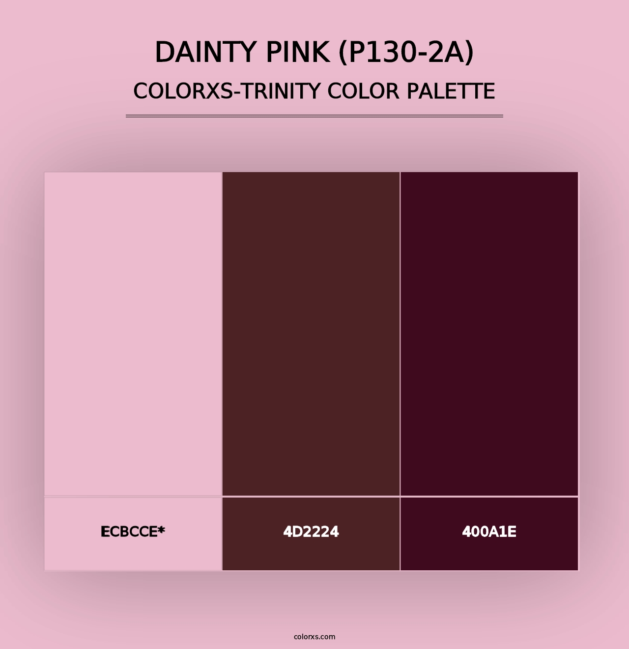 Dainty Pink (P130-2A) - Colorxs Trinity Palette