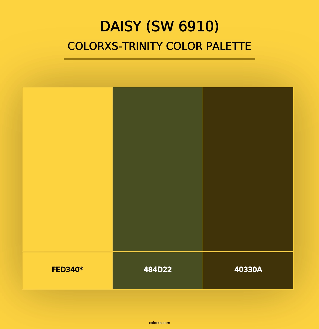 Daisy (SW 6910) - Colorxs Trinity Palette